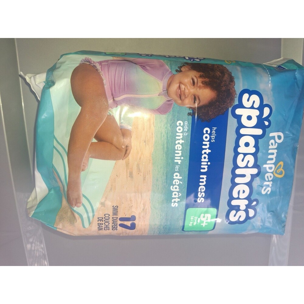 Pampers Splashers Diapers Baby Size 5 Pool Summer